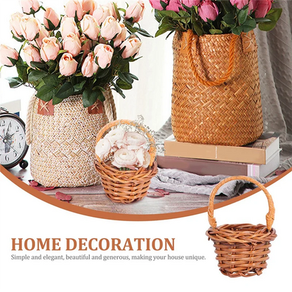 Mini Woven Easter Baskets, 12-Piece 6 x 2.7 cm Bamboo Decorative Baskets for Candy Gifts, Photography and Mini Displays - product view 4