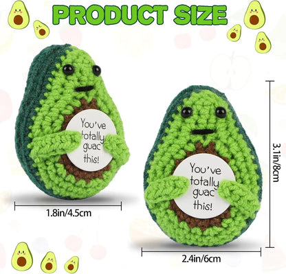 Positive Energy Pocket Hug Crochet Doll, Handmade Textile Plush Emotional Support Gift with Cute Card, Multiple Designs - product view 4