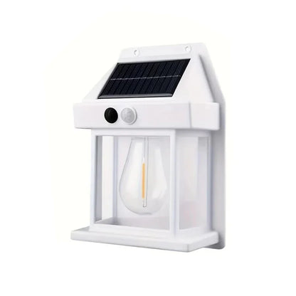 Solar Wall Light, 3W Outdoor LED with PIR Motion Sensor, 3 Lighting Modes, Automatic Dusk Control, White or Black - product view 1