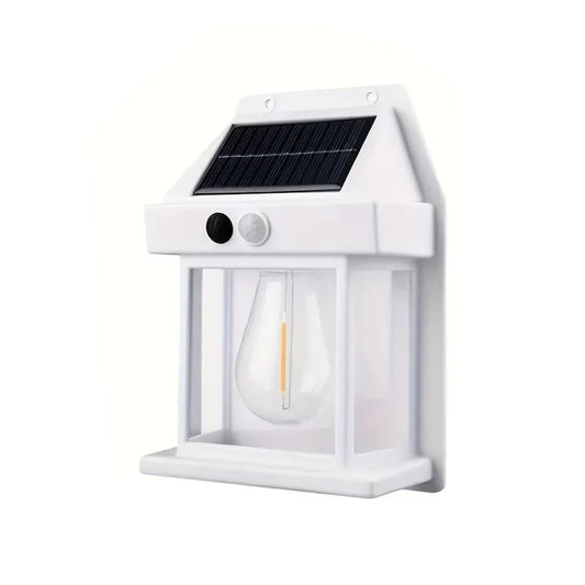 Solar Wall Light, 3W Outdoor LED with PIR Motion Sensor, 3 Lighting Modes, Automatic Dusk Control, White or Black - product view 1