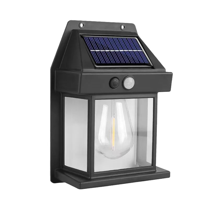 Solar Wall Light, 3W Outdoor LED with PIR Motion Sensor, 3 Lighting Modes, Automatic Dusk Control, White or Black - product view 2