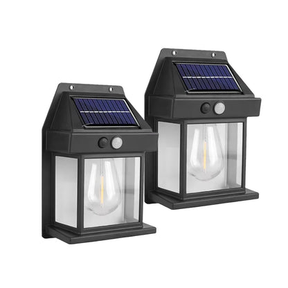 Solar Wall Light, 3W Outdoor LED with PIR Motion Sensor, 3 Lighting Modes, Automatic Dusk Control, White or Black - product view 3