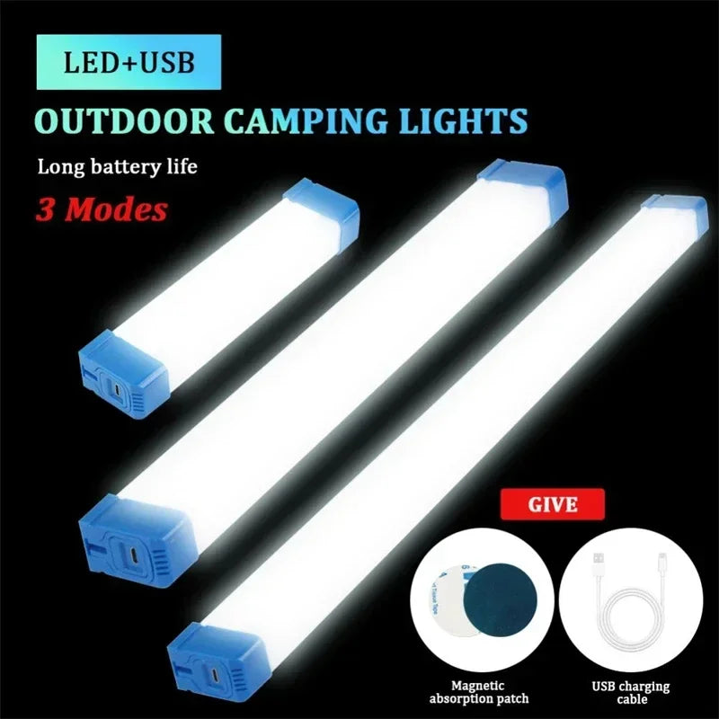 USB Rechargeable LED Tube Lantern, 3 Light Modes, Portable ABS Emergency Lamp in 17cm, 32cm or 52cm Sizes - product view 4