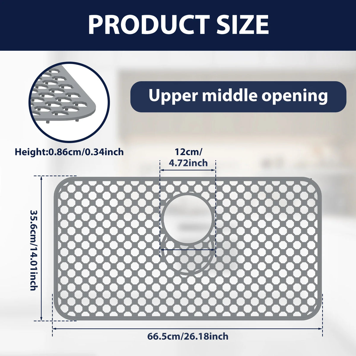silicone dish drying mat - product view 3