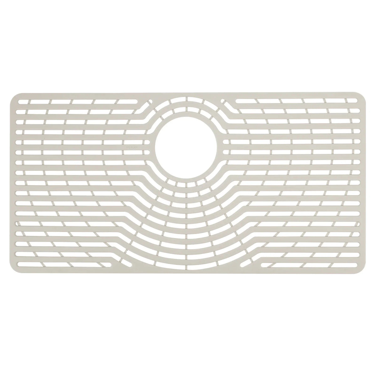 Silicone Dish Drying Mat, Raised Feet, Center Drainage and Dishwasher-Safe Sink Protector, M Size - product view 5