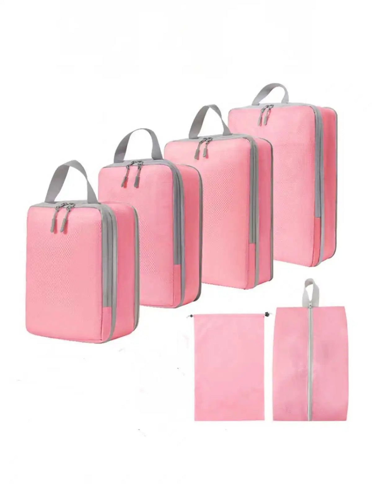 Compression Packing Cubes, Waterproof Polyester Travel Storage Bags, Reusable Rectangular Organizers in 4 or 6 Pieces - product view 5