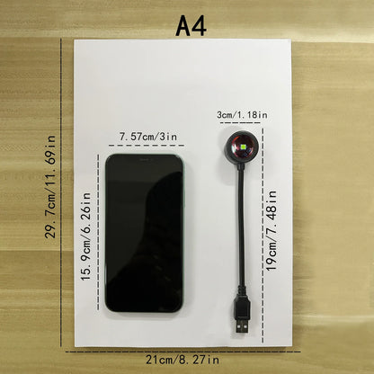 Rainbow Projection Lamp, USB 5V LED Sunset Atmosphere Light, 30 cm Round Plastic Design for Holiday Decor - product view 2