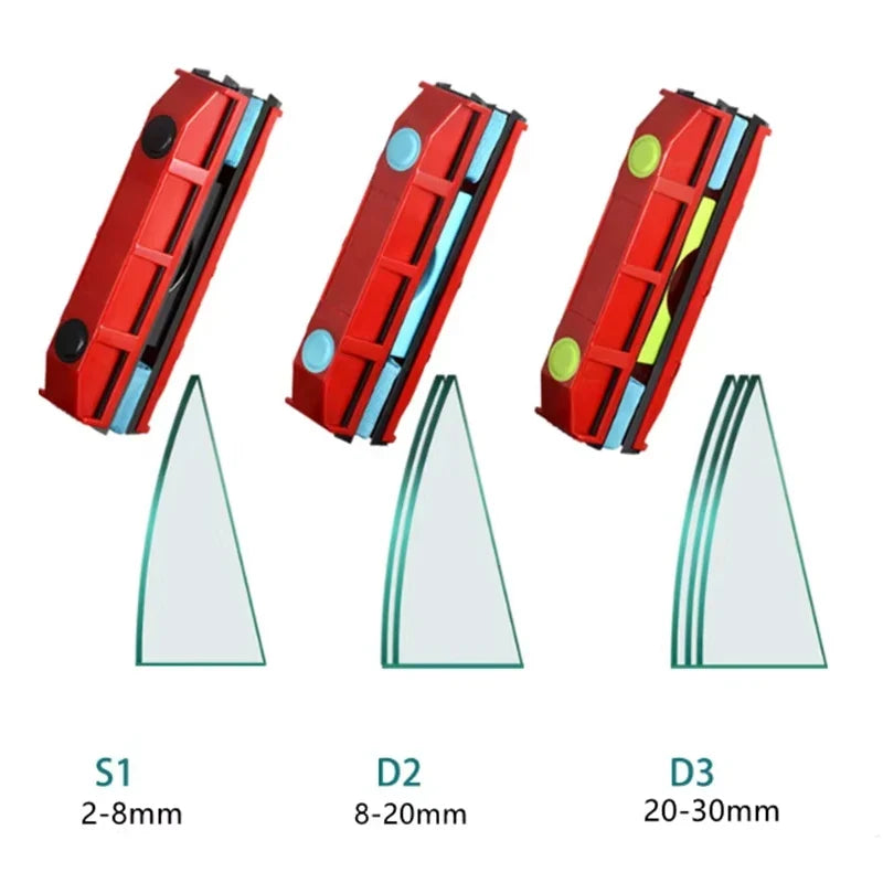 Magnetic Window Cleaner, Double-Sided Glass Wiper for 2–8 mm, 8–20 mm or 20–28 mm Glass - product view 4