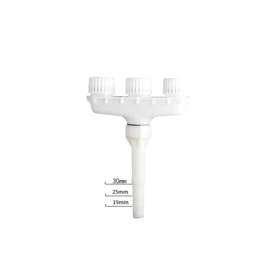Garden Hose Nozzle, Adjustable Spray Watering Attachment, Plastic Quick-Connect Irrigation Sprinkler with 3, 4, 5 or 6 Heads - product view 2
