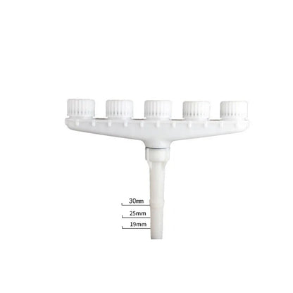 Garden Hose Nozzle, Adjustable Spray Watering Attachment, Plastic Quick-Connect Irrigation Sprinkler with 3, 4, 5 or 6 Heads - product view 4