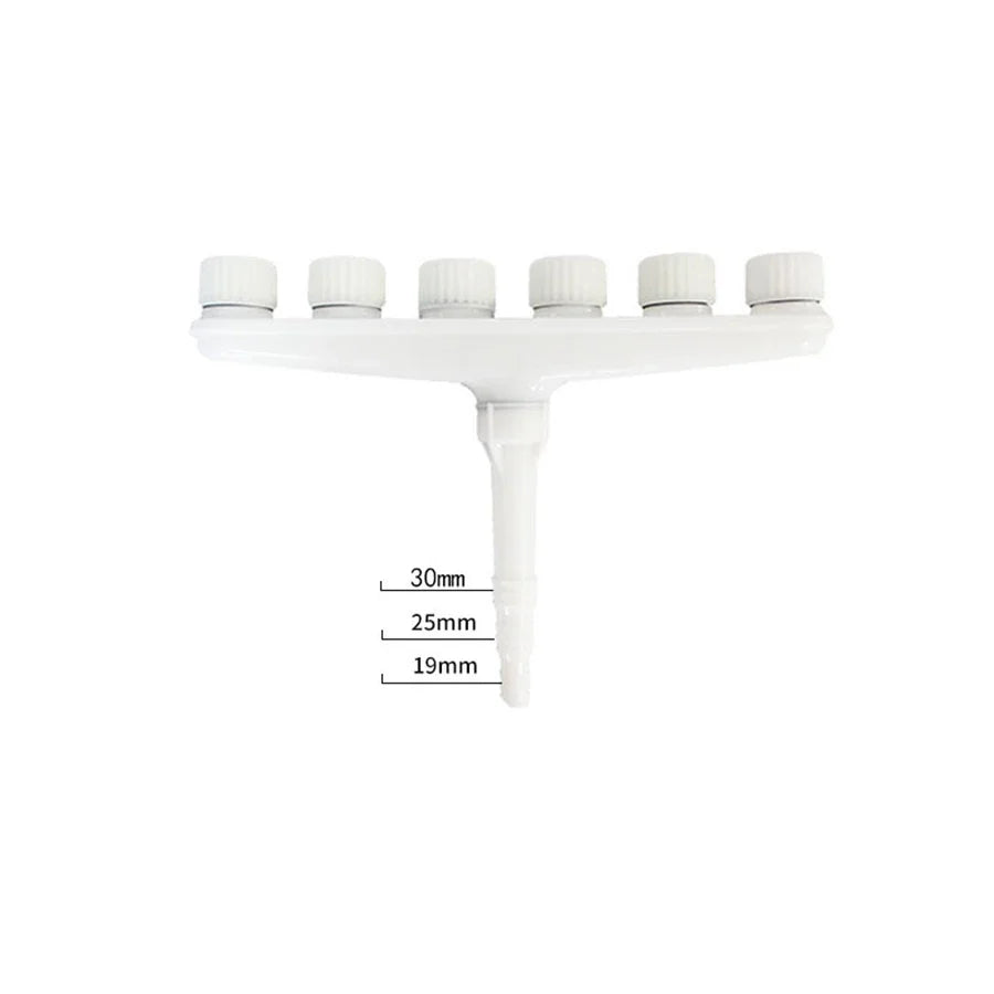 Garden Hose Nozzle, Adjustable Spray Watering Attachment, Plastic Quick-Connect Irrigation Sprinkler with 3, 4, 5 or 6 Heads - product view 5
