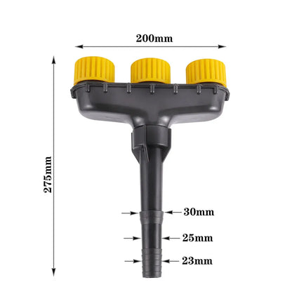 Garden Hose Nozzle, Adjustable Spray Watering Attachment, Plastic Quick-Connect Irrigation Sprinkler with 3, 4, 5 or 6 Heads - product view 6