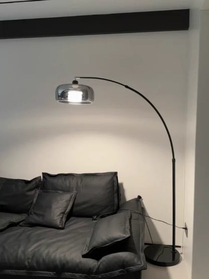 Modern Glass Stone LED Floor Lamp, Plated Glass and Iron Body, AC Powered, 11-15W for Foyers - product view 3