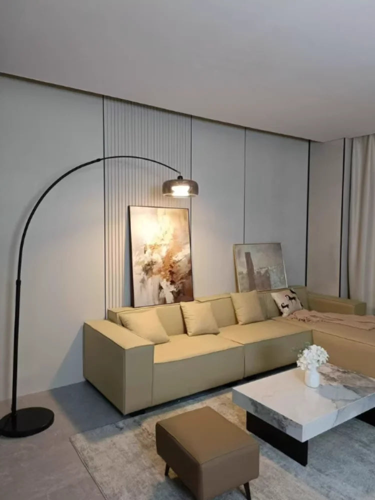 Modern Glass Stone LED Floor Lamp, Plated Glass and Iron Body, AC Powered, 11-15W for Foyers - product view 5