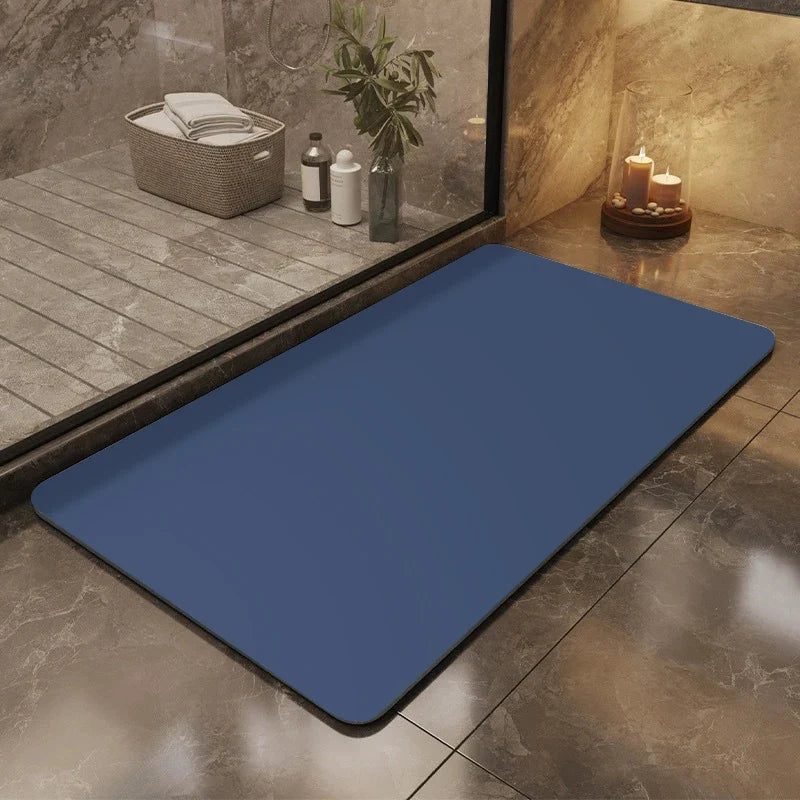 Rubber Shower Mat, Non-Slip Bathroom Floor Mat, Solid Color Dirt-Resistant Door Mat in 400x600 to 600x900mm - product view 3