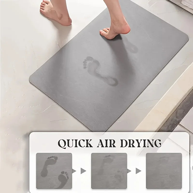 Rubber Shower Mat, Non-Slip Bathroom Floor Mat, Solid Color Dirt-Resistant Door Mat in 400x600 to 600x900mm - product view 6