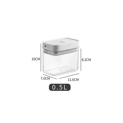 Transparent Pasta Storage Container, Moisture-Resistant Sealed Snack Jar, 500ml to 1800ml Plastic Food Organizer - product view 1
