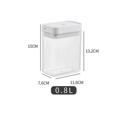 Transparent Pasta Storage Container, Moisture-Resistant Sealed Snack Jar, 500ml to 1800ml Plastic Food Organizer - product view 2