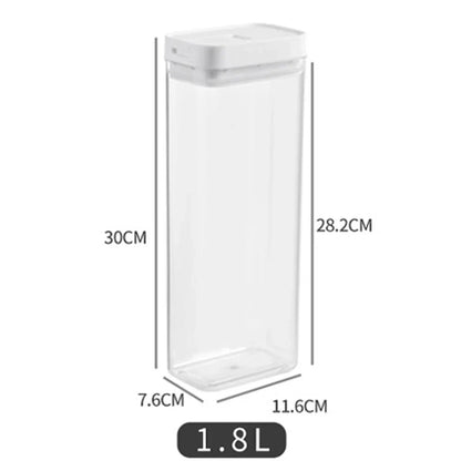 Transparent Pasta Storage Container, Moisture-Resistant Sealed Snack Jar, 500ml to 1800ml Plastic Food Organizer - product view 4
