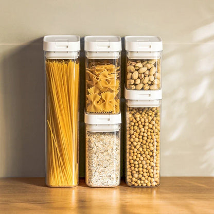 Transparent Pasta Storage Container, Moisture-Resistant Sealed Snack Jar, 500ml to 1800ml Plastic Food Organizer - product view 5