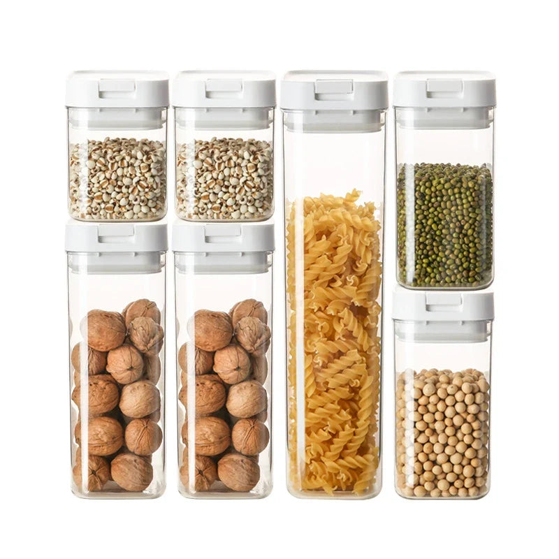 Transparent Pasta Storage Container, Moisture-Resistant Sealed Snack Jar, 500ml to 1800ml Plastic Food Organizer - product view 6