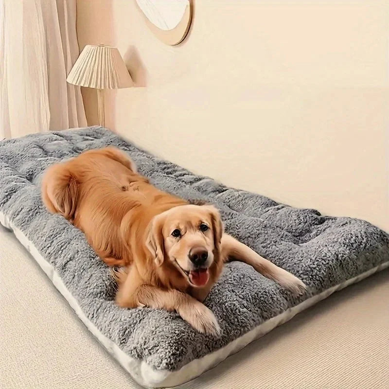 Plush Fiber Dog Bed Sofa, Breathable Solid Pet Mat with Super Soft Design for Home, Crates and Comfortable Rest - product view 2
