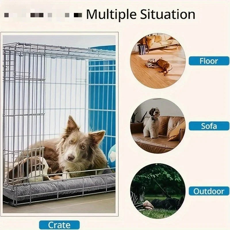 Plush Fiber Dog Bed Sofa, Breathable Solid Pet Mat with Super Soft Design for Home, Crates and Comfortable Rest - product view 5