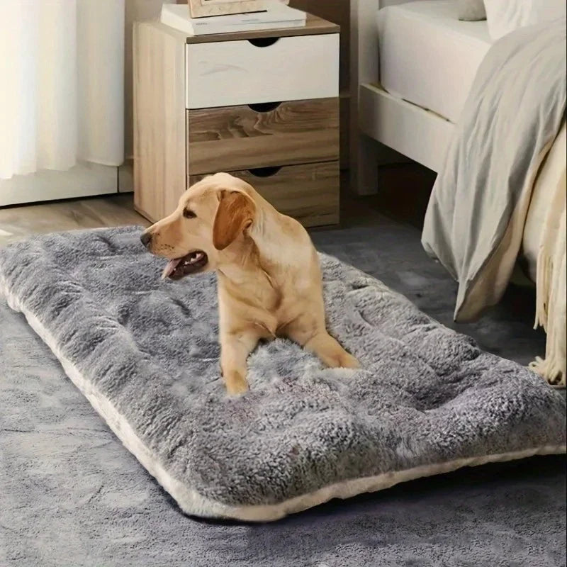 Plush Fiber Dog Bed Sofa, Breathable Solid Pet Mat with Super Soft Design for Home, Crates and Comfortable Rest - product view 6