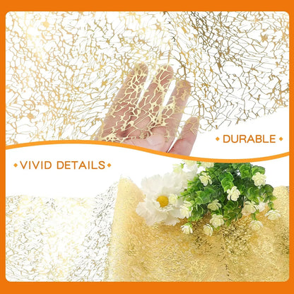 Holiday Table Runner, Metallic Glitter Polyester Tablecloth, Solid Design, 28 cm Wide, 275 or 500 cm for Party Tables - product view 4