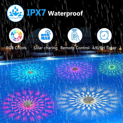 Solar Floating Pool Light, Dimmable LED Water Light with Contemporary ABS Design for Pool, Spa, Hot Tub and Patio - product view 6