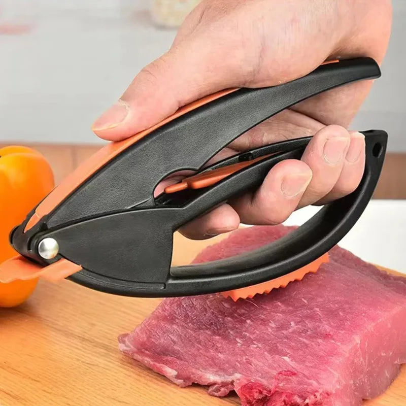4-in-1 Stainless Steel Garlic Press and Grinder, Manual Plastic Fruit and Vegetable Tool for Mincing Garlic and More - product view 2