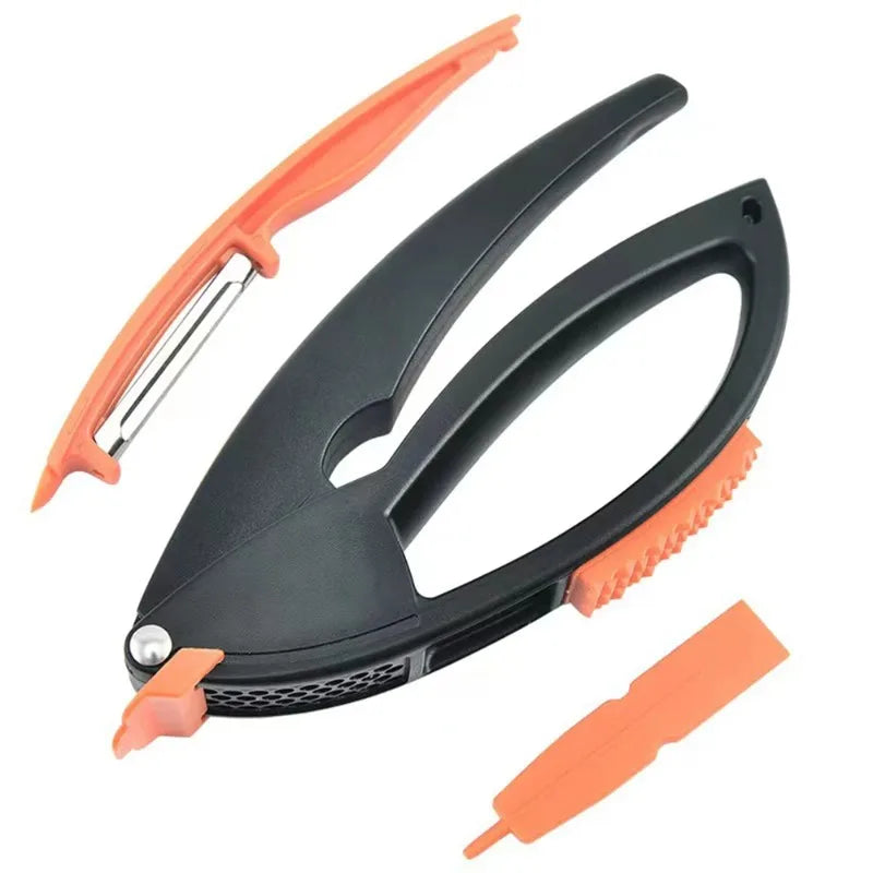 stainless garlic press - product view 4