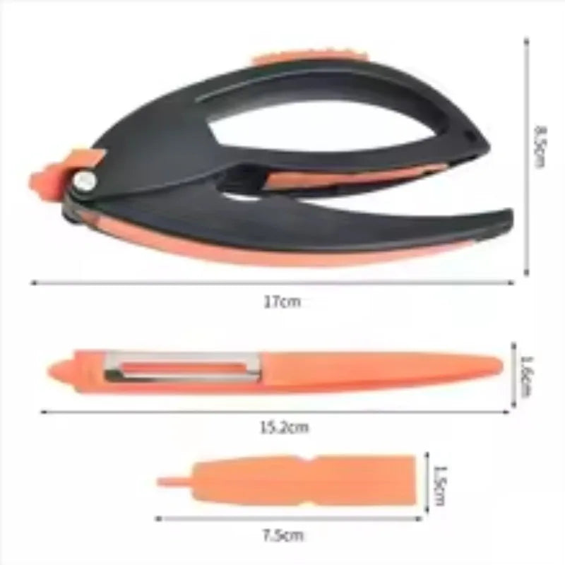 4-in-1 Stainless Steel Garlic Press and Grinder, Manual Plastic Fruit and Vegetable Tool for Mincing Garlic and More - product view 6