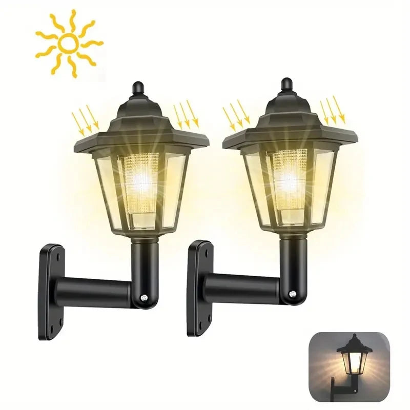 solar wall lights - product view 2