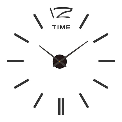 Modern DIY Wall Clock, Frameless 3D Decorative Clock with Luminous Options, Adjustable 60–130 cm Display for Living Room Décor - product view 1