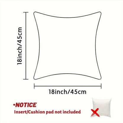 Printed Outdoor Patio Cushion Covers, Square 100% Polyester Zipper Covers, 4-Piece Set in Six Size Options - product view 5