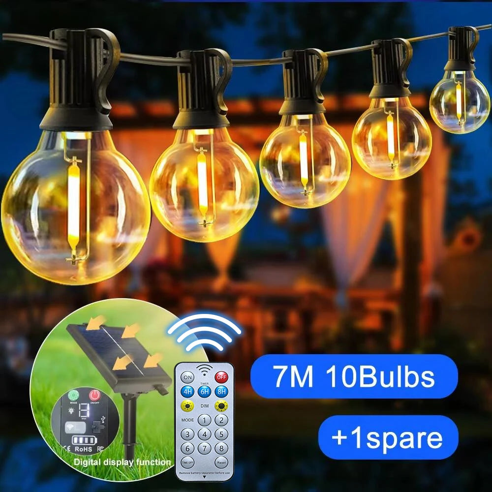 solar garden lights - product view 1