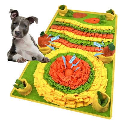 Fleece Snuffle Mat for Dogs, 75 x 45 cm Enrichment Puzzle and Slow Feeder for Scent Games - product view 2