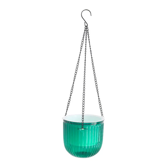 Self-Watering Hanging Basket Flower Pot, Transparent Resin Planter for Hydroponic Plants, 115 mm, 165 mm or 210 mm Options - product view 1