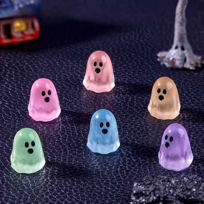 Luminous Resin Ghost Figurines, Mini Glowing Night Decorations, Mixed Sets of 10, 20 or 50 Pieces - product view 3