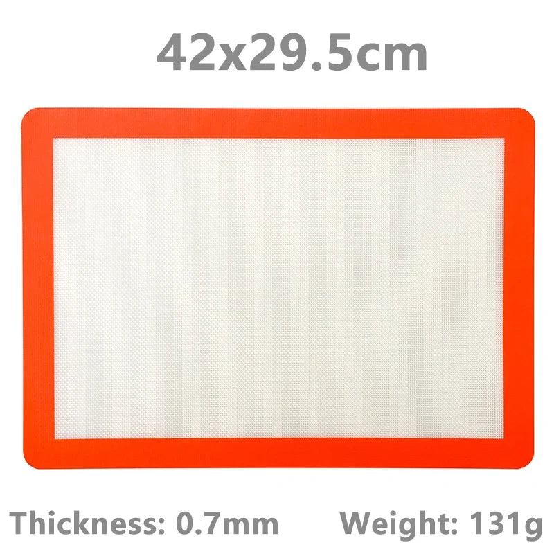 Reusable Silicone Baking Mat, Non-Stick Heat-Resistant Oven Liner in 27.5x20cm, Round 22.8cm or 42x29.5cm - product view 3
