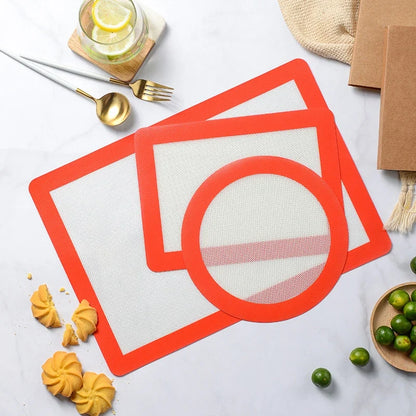 Reusable Silicone Baking Mat, Non-Stick Heat-Resistant Oven Liner in 27.5x20cm, Round 22.8cm or 42x29.5cm - product view 4