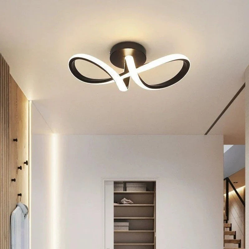 Modern LED Wall Sconce, Aluminum Geometric Design, AC Powered, Warm White or Tricolor Light, Black or Gold for Indoor Rooms - product view 6