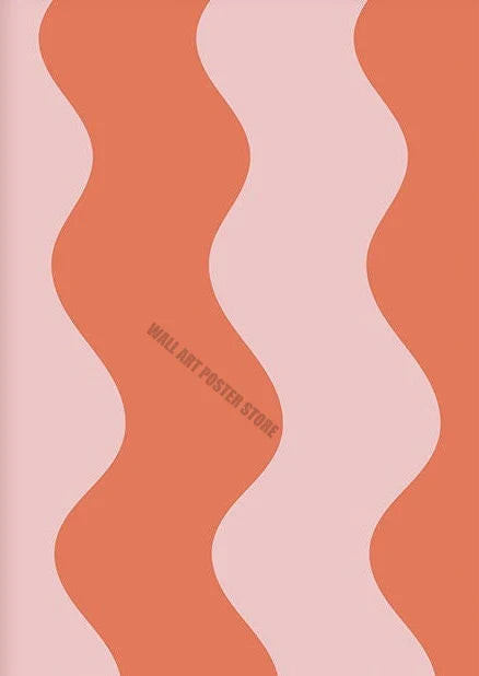 Orange Pink Abstract Floral Canvas Wall Art Print, Vertical Rectangle Spray-Painted Gallery Accent in 5 Sizes - product view 4
