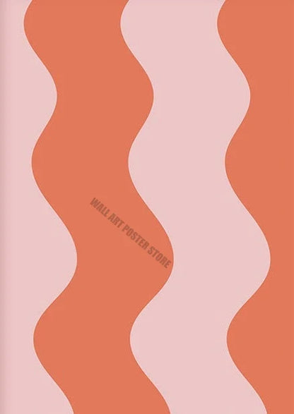 Orange Pink Abstract Floral Canvas Wall Art Print, Vertical Rectangle Spray-Painted Gallery Accent in 5 Sizes - product view 4