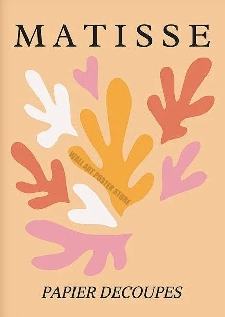 Orange Pink Abstract Floral Canvas Wall Art Print, Vertical Rectangle Spray-Painted Gallery Accent in 5 Sizes - product view 6