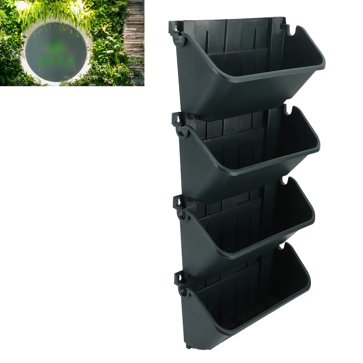 vertical wall planter - product view 2