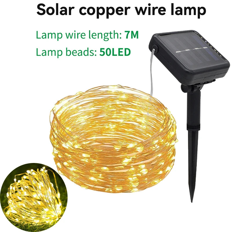 solar garden lights - product view 1