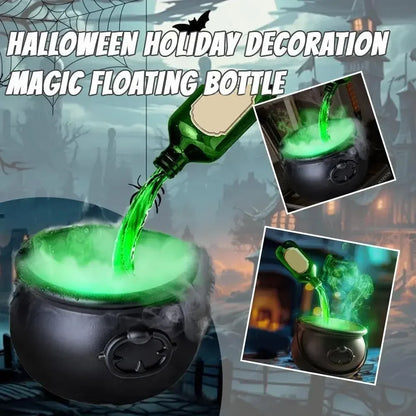 Halloween Witch Cauldron Decoration, USB-Powered LED Fog Mist Maker with Floating Potion Effect and 20cm or 26cm Sizes - product view 5