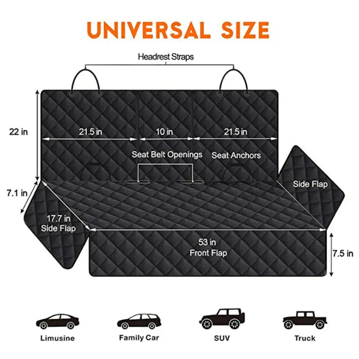 Waterproof Dog Car Seat Cover, product view 4